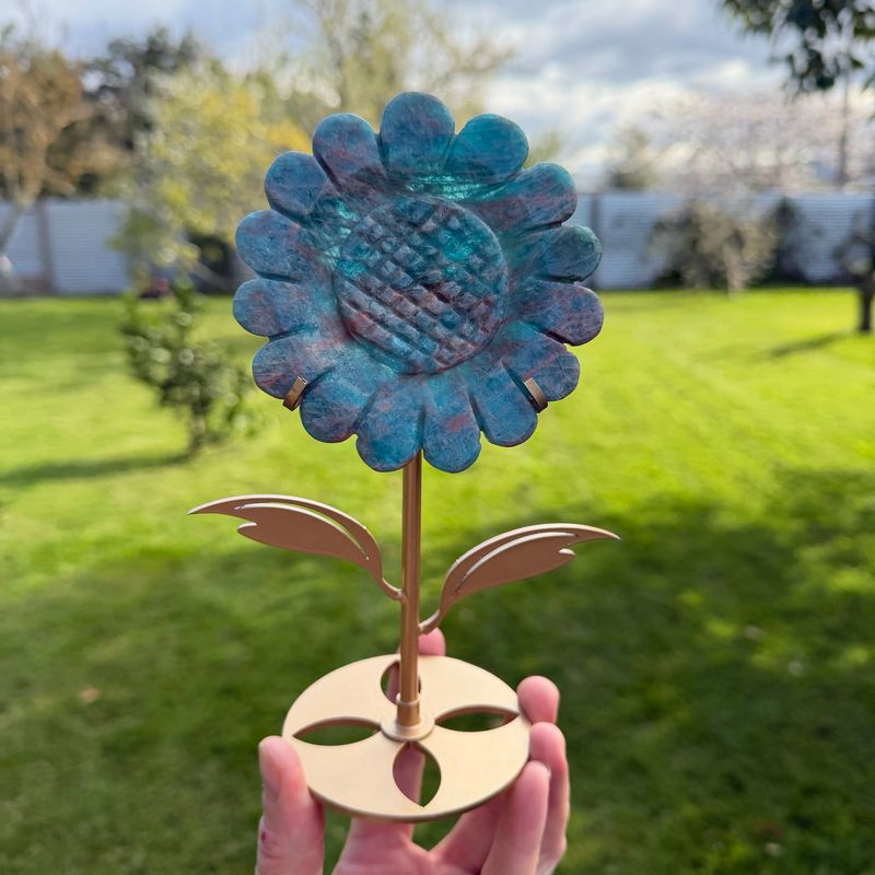 Blue Apatite Sunflower