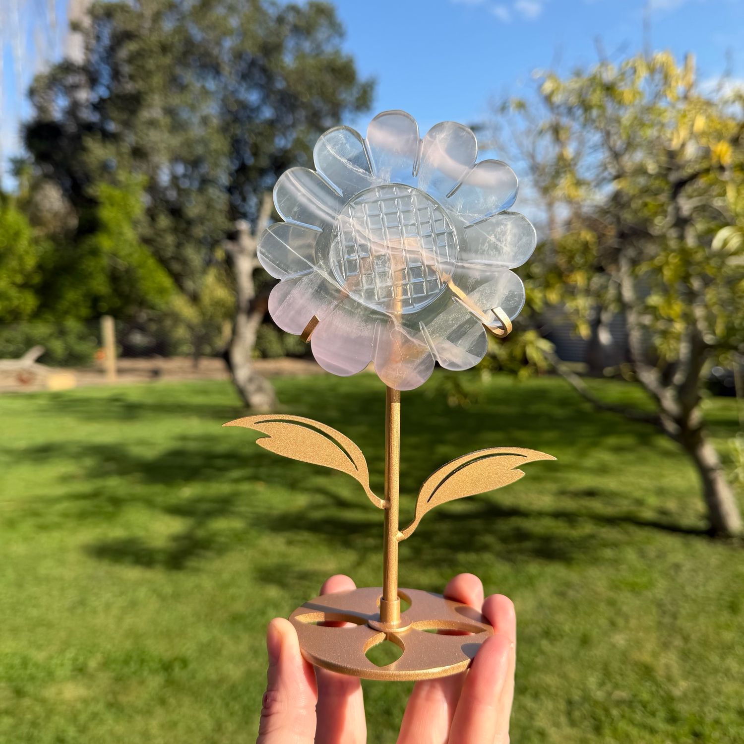 Lavender Fluorite Sunflower