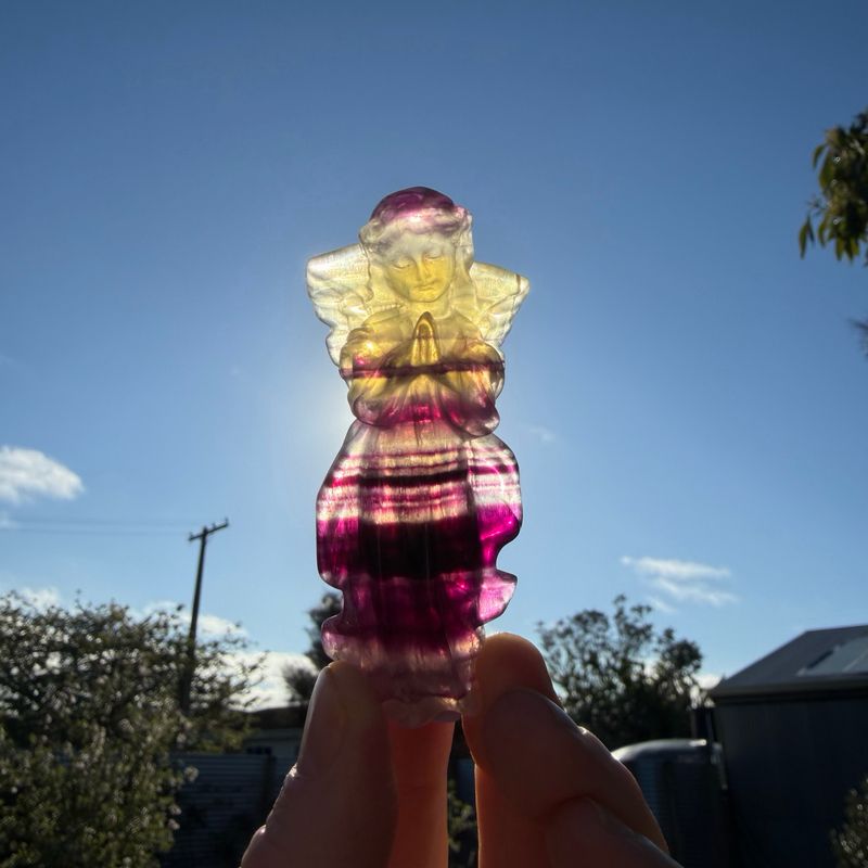 Rainbow Fluorite Angel