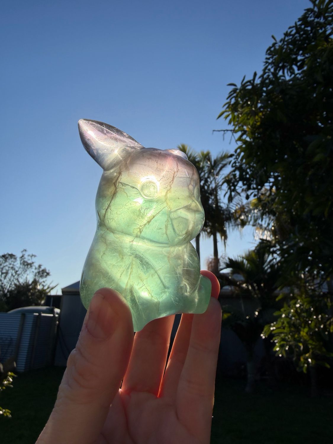 Green Fluorite Pikachu