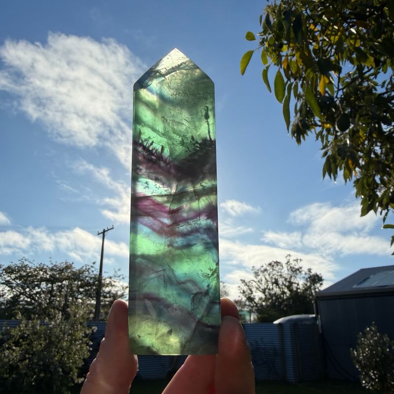 Rainbow Fluorite Tower