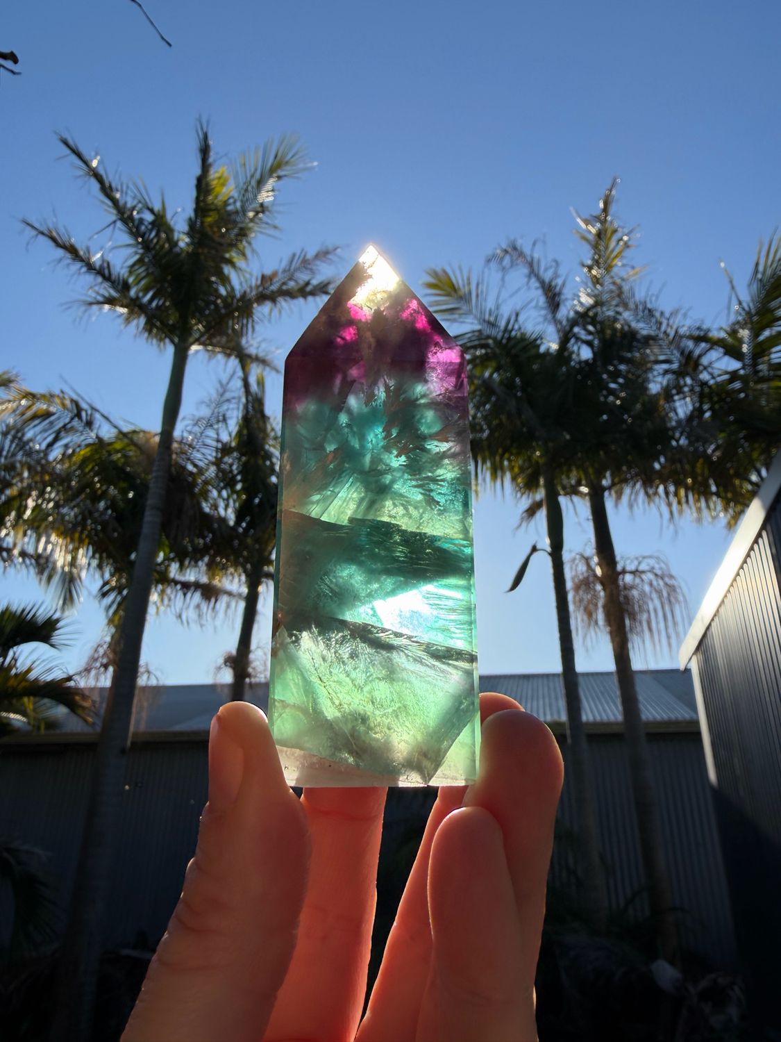 Rainbow Fluorite Tower