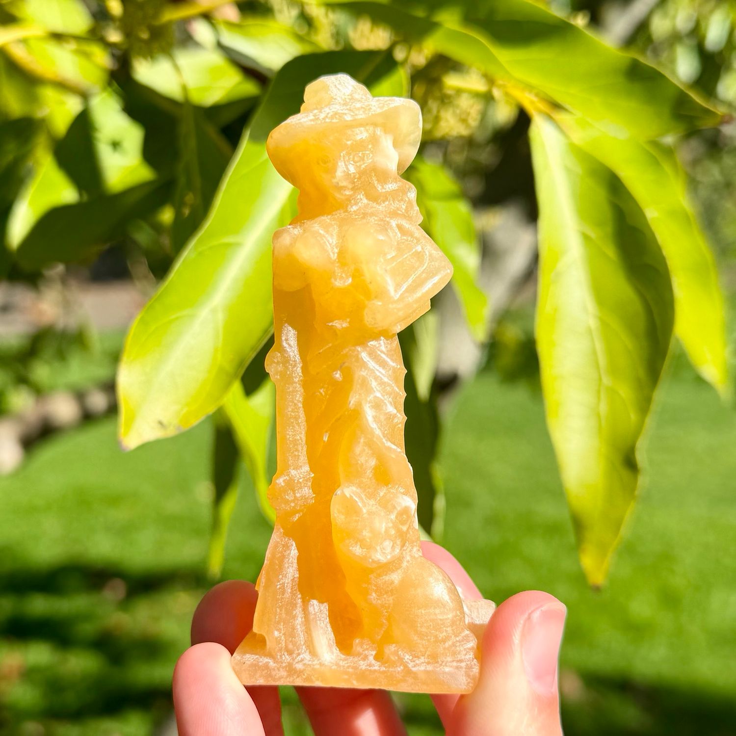 Orange Calcite Witch
