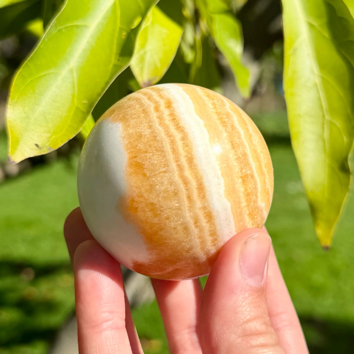 Orange Calcite Sphere