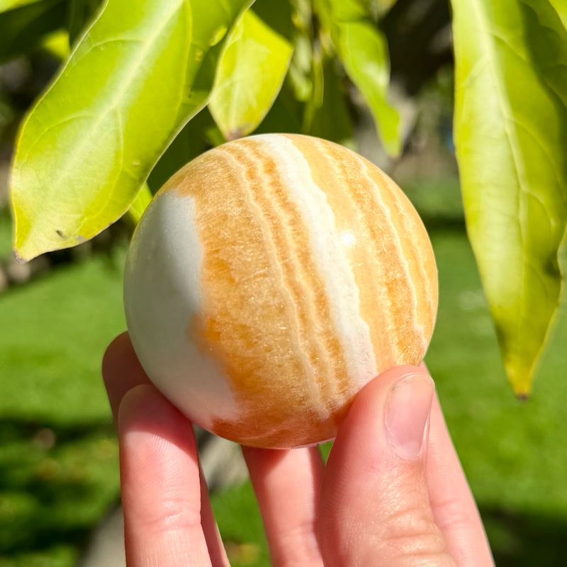 Orange Calcite Sphere