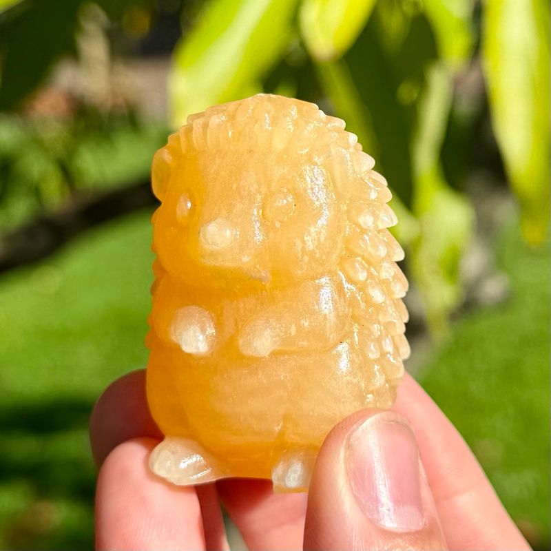 Orange Calcite Hedgehog