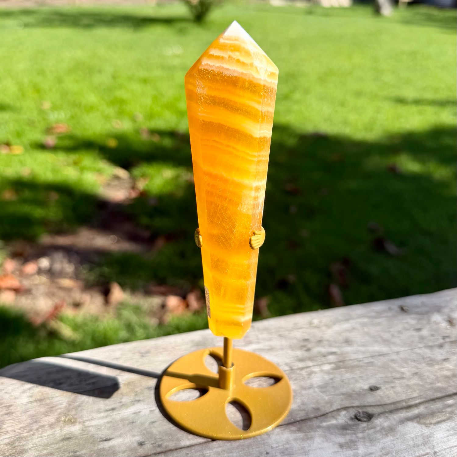 Orange Calcite Wand