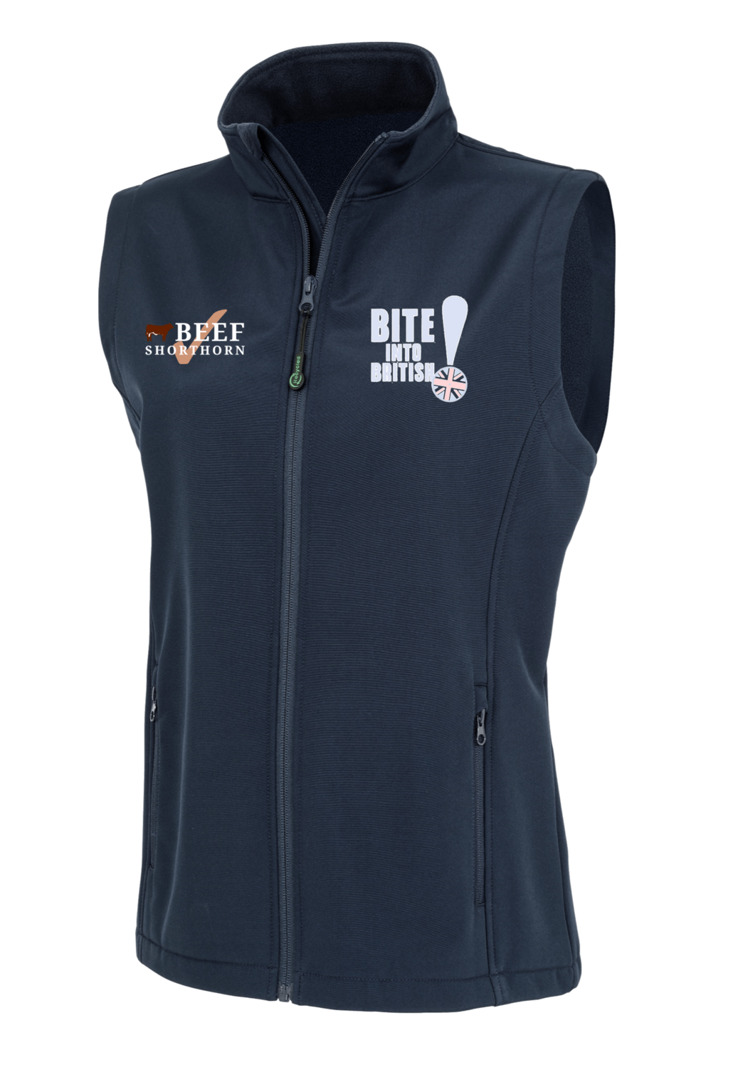 Ladies Recycled Soft Shell Body Warmer Beef Shorthorn