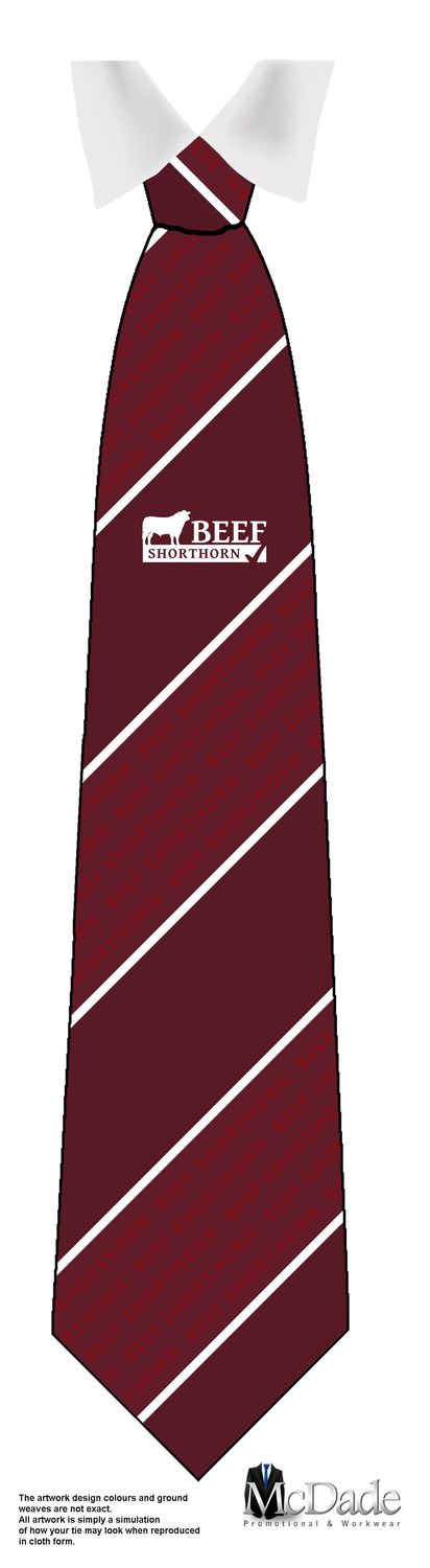 Beef Shorthorn Polyester Tie