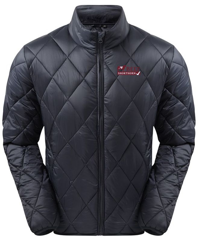 Diamond Pattern Padded Jacket