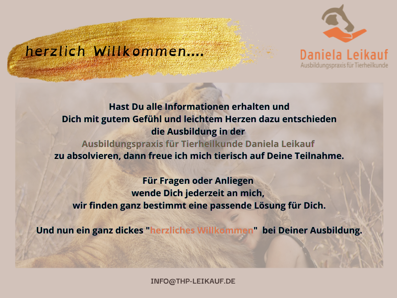 Anmeldegebühr Ausbildung zum Aromapraktiker/Aromatherapeut für Tiere 2027