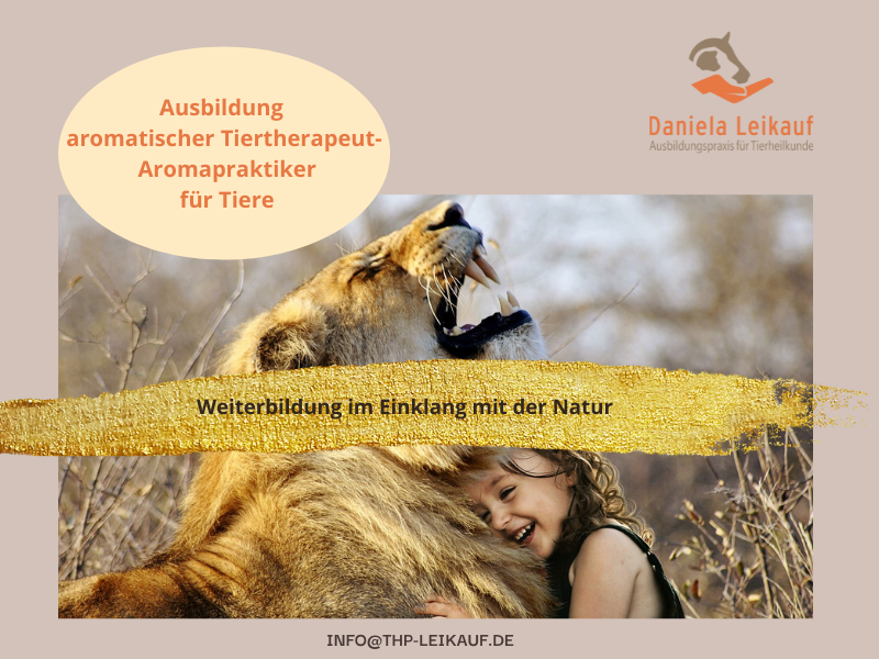 Einmalzahlung - Ausbildung 2026 zum Aromapraktiker / Aromatherapeut für Tiere