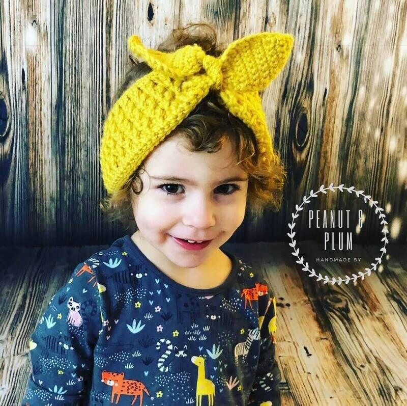Dahlia - Crochet headband, retro headband, earwarmer, beginner crochet, crochet pattern, chunky headband, knit headband digital pattern