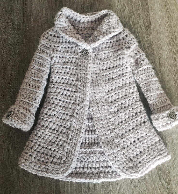 Longline Merino Coat - Crochet pattern