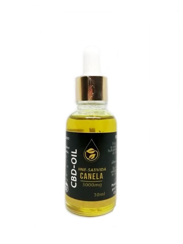 Aceite CBD sabor a canela.
HNE-SATIVIDA