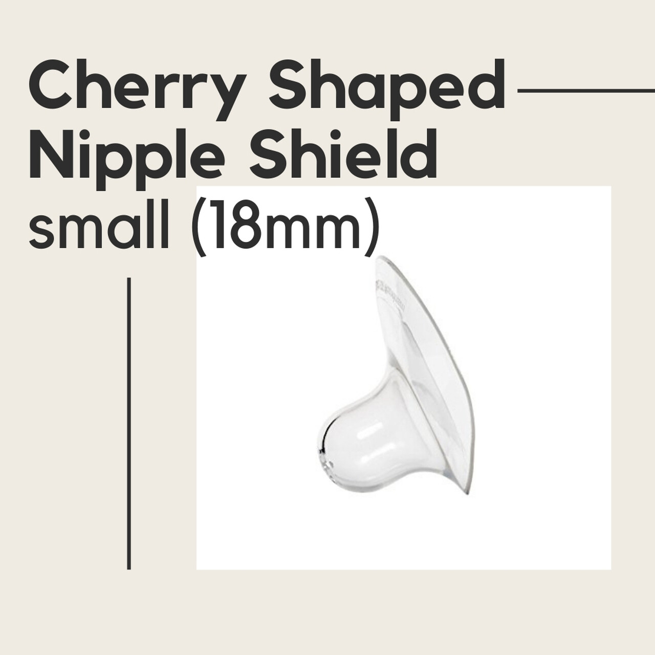 Cherry Shaped Nipple Shield (Small, 18mm)