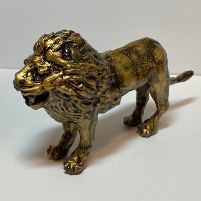 Joyful Lion, Bronze Sculpture by Michele Benjamin