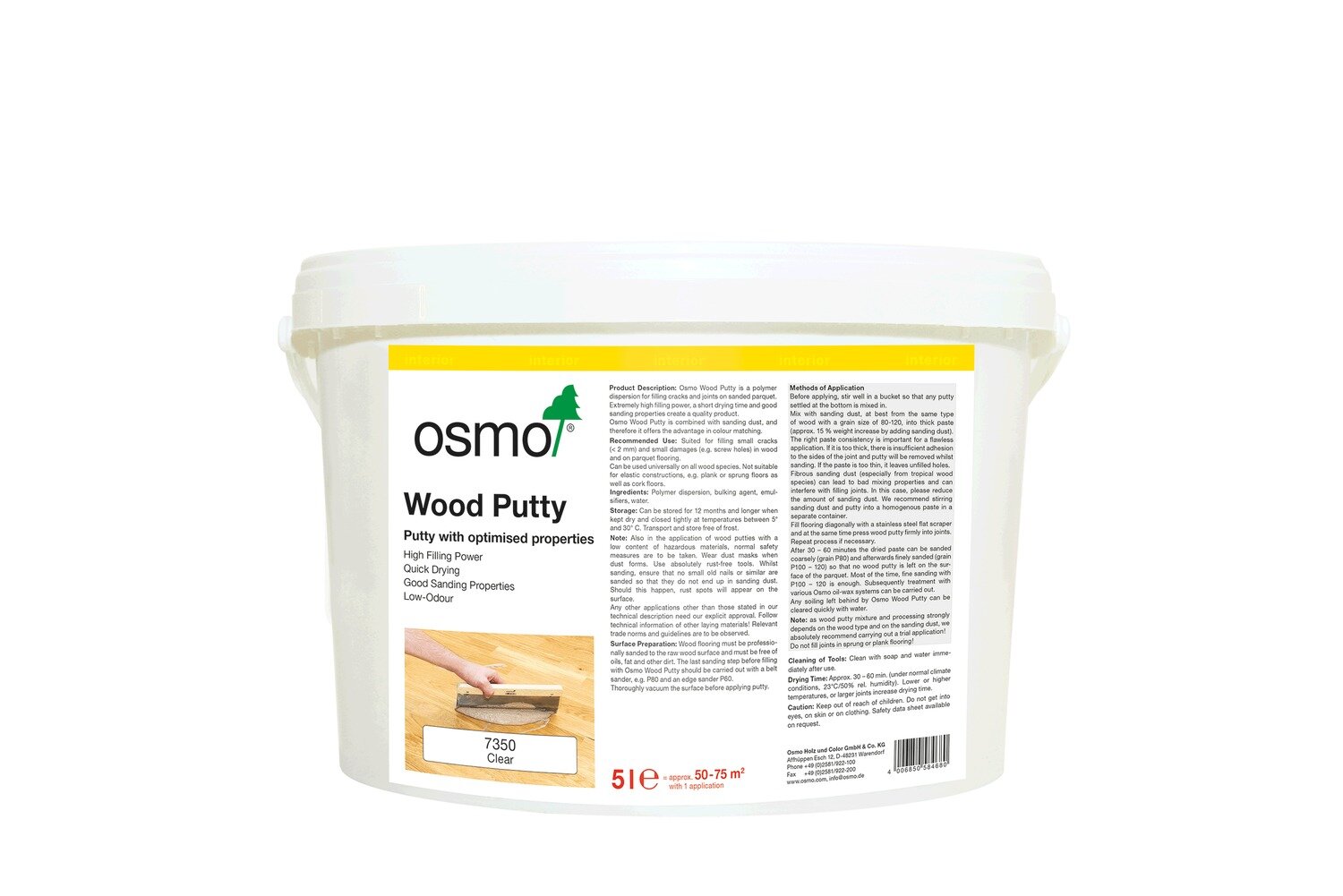 Wood Putty Clear 5L