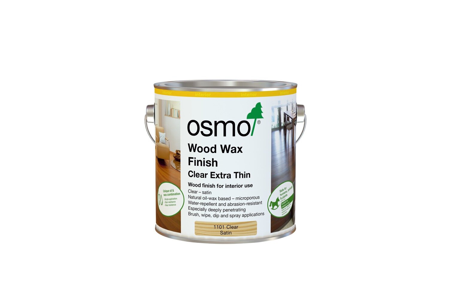 Wood Wax Finish Silk Grey 750ml