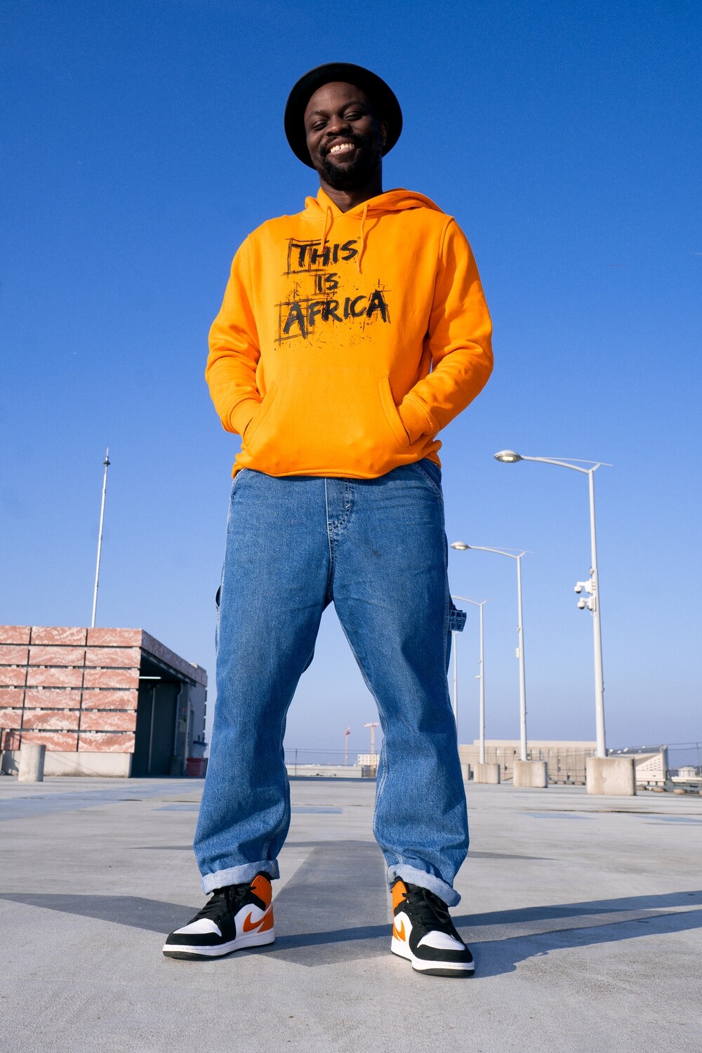 This is Africa ® Hoodies Orange / Noir Unisex