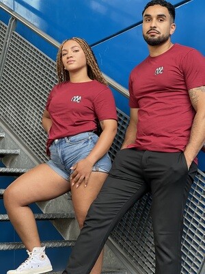 Knowledge by T.I.A T- Shirt Unisex Burgundy / Black