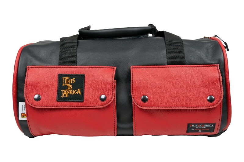 Duffel Bag Black/ Red Pocket