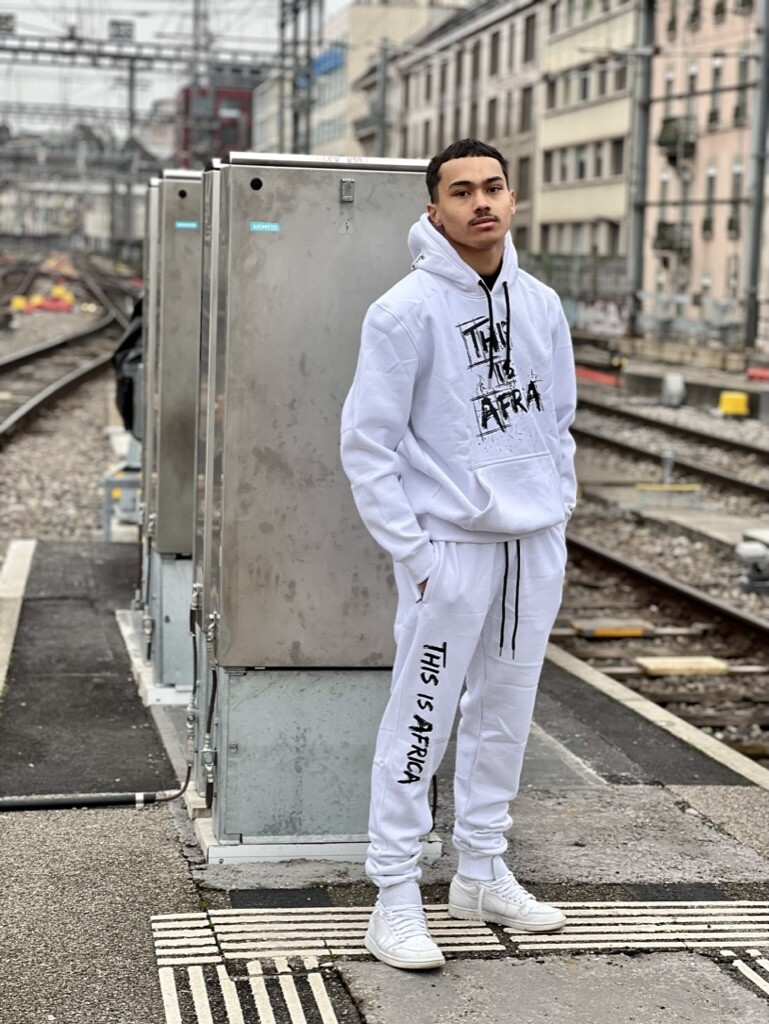 Bombardier Tracksuit White / Blk ( Slim fit ) Unisex