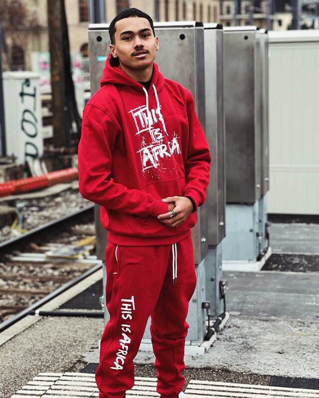 Bombardier Tracksuit Red / White ( Slim fit ) Unisex