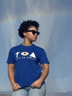 Eye Symbols T- shirt Blue By T.I.A