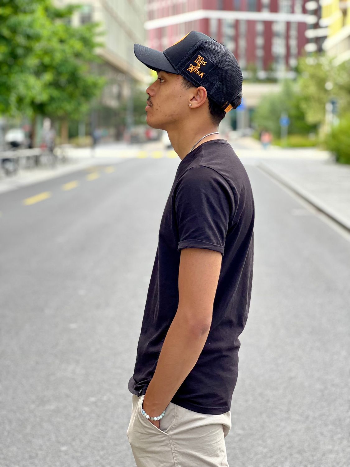 Trucker Patches edition Cap Black / Orange Patch