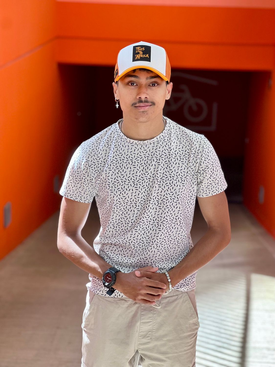 Trucker Patches edition Cap White / Black, Orange Patch