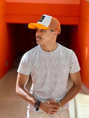 Trucker Patches edition Cap White / Black, Orange Patch