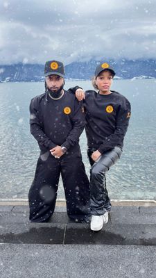 Crewneck Patches edition Black / Orange