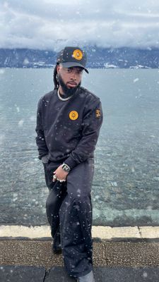 Crewneck Patches edition Black / Orange