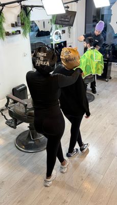 Wide Band Satin Bonnet Cap