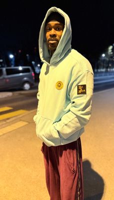 Sweat à capuche épais Turquoise