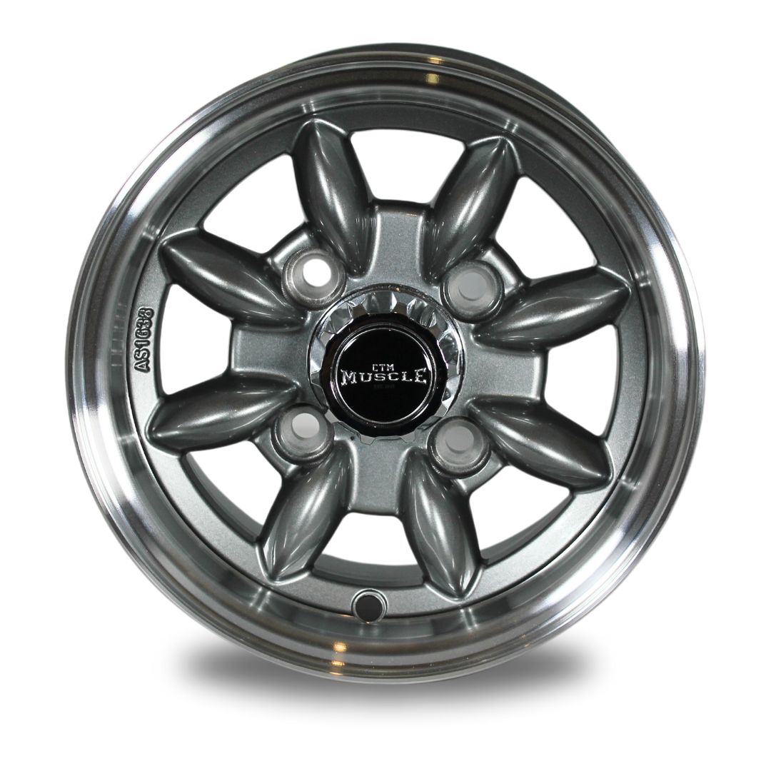 S-LITE 10" GUNMETAL & SILVER / MACHINED LIP