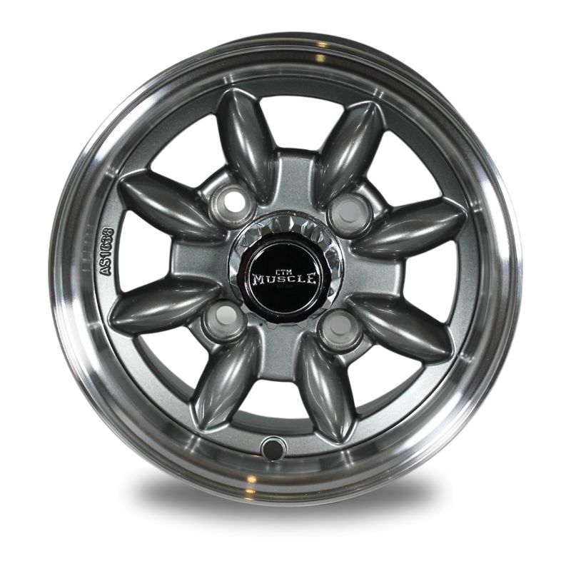 S-LITE 10" GUNMETAL & SILVER / MACHINED LIP