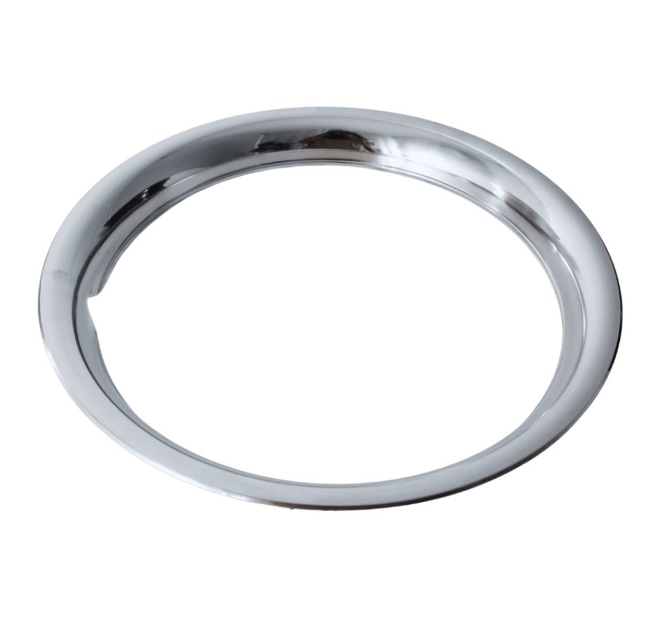 15" WHEEL TRIM RINGS - POLISHED STAINLESS STEEL [SET 4] FITS: GTS & 12 SLOT STEEL