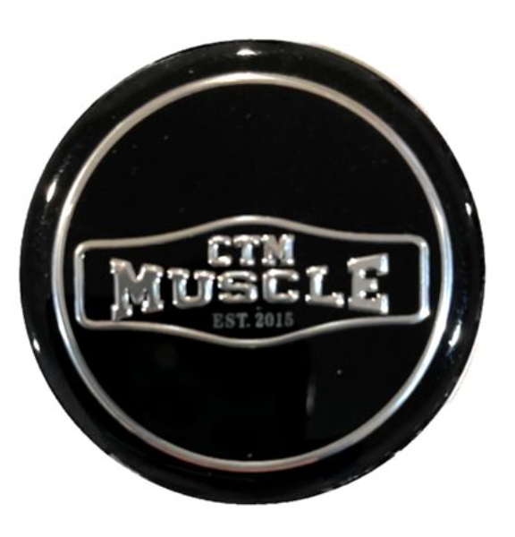 CTM MUSCLE BLACK DECAL - SET OF 4 (WITH BAND)