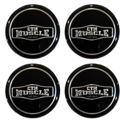 CTM MUSCLE BLACK DECAL - SET OF 4 (WITH BAND)