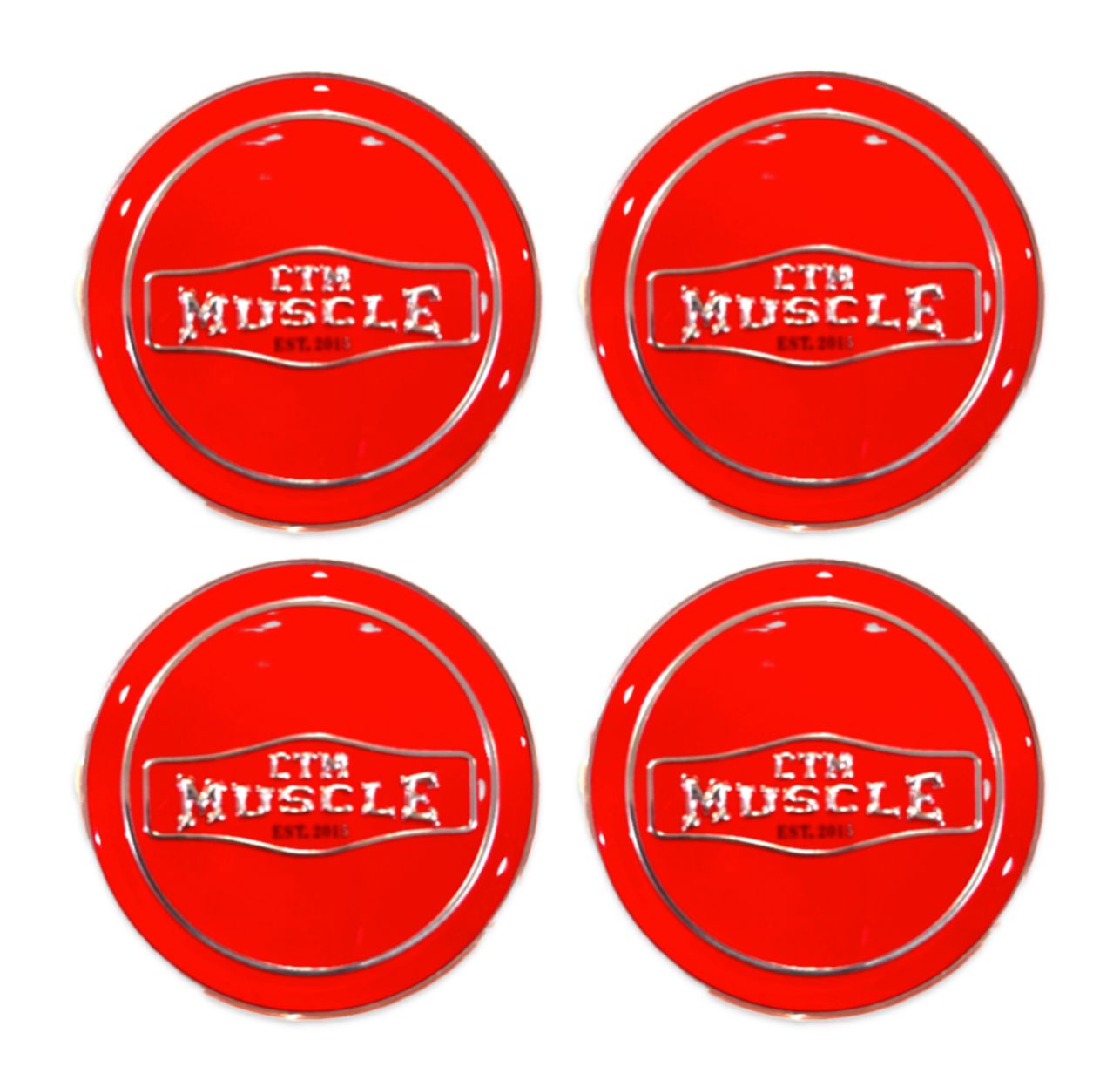 CTM MUSCLE LIMITED EDITION RED DECAL - SET OF 4