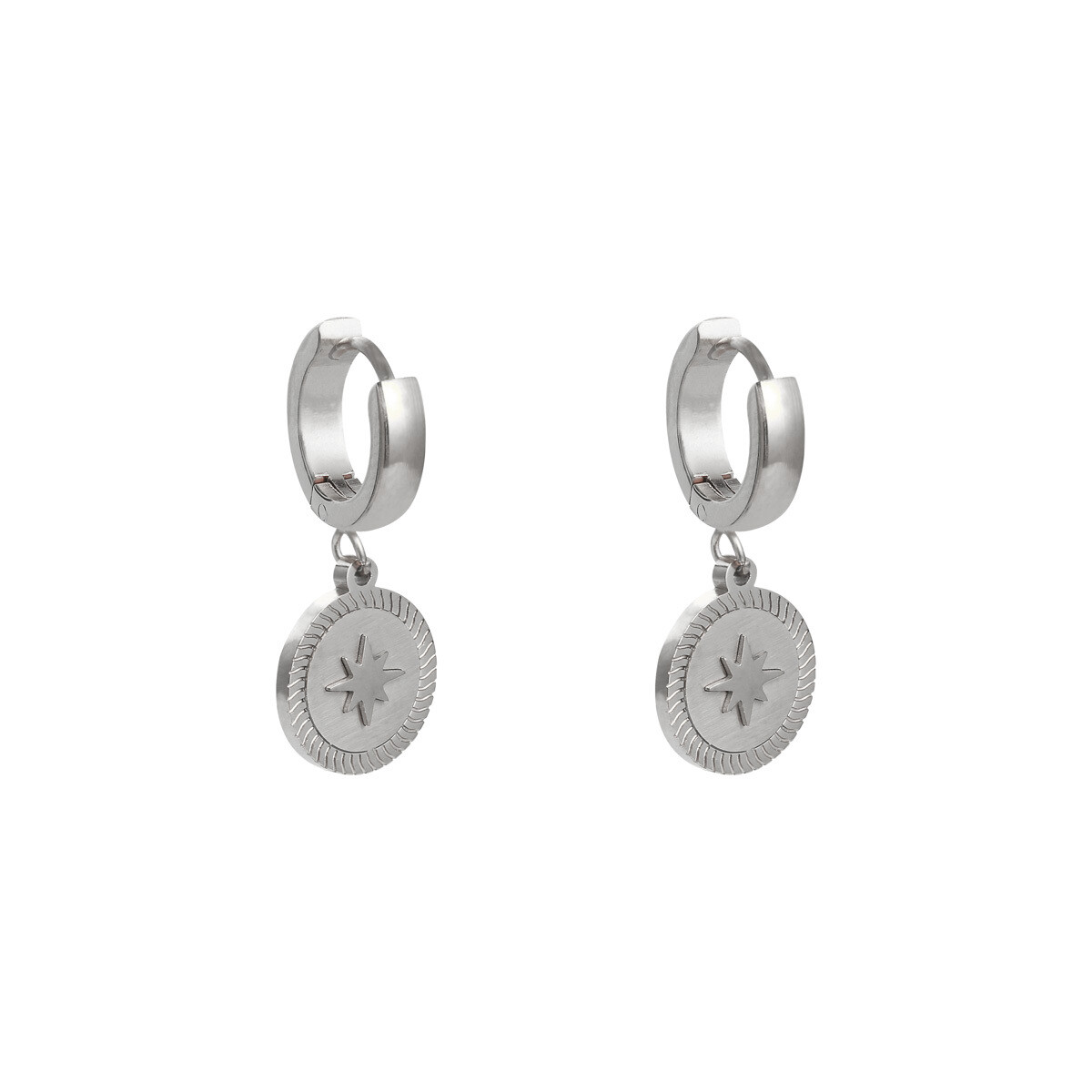 Oorbellen Ster Zilver