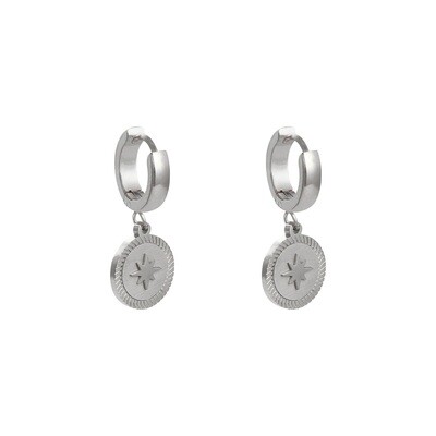 Oorbellen Ster Zilver