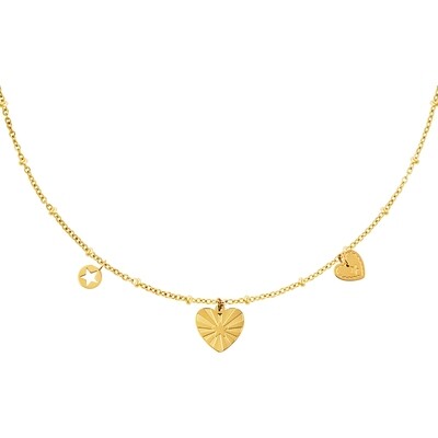 Ketting Hartjes Goud