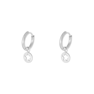 Oorbellen Ster Zilver