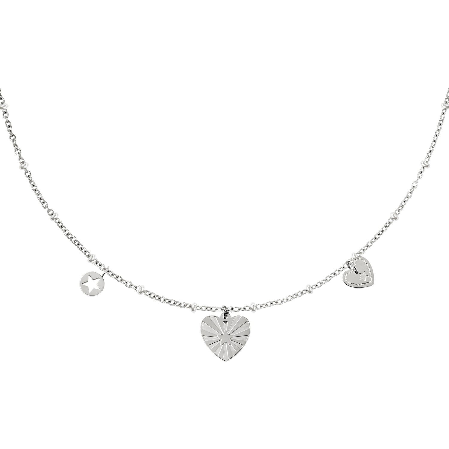 Ketting Hartjes Zilver
