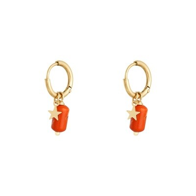 Oorbellen Candy Oranje