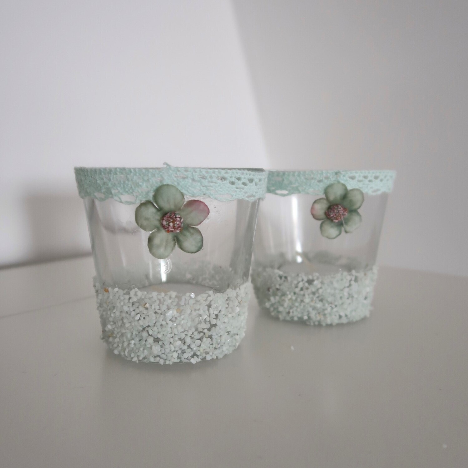Theelichthouders 2 stuks Mint Groen