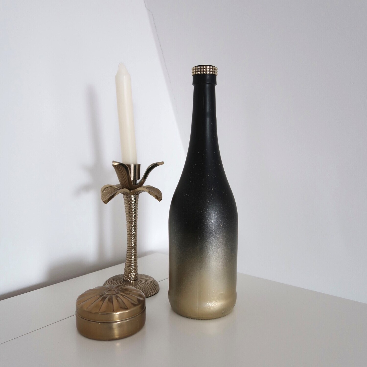Decoratiefles Black/Gold